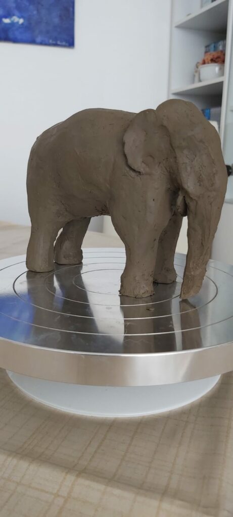 modelage d'un éléphant